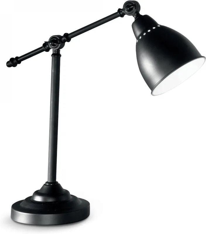 Ideal Lux 003535 stolná lampička Newton Nero 1x60W | E27