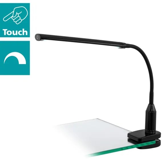 Eglo 96437 - LED Lampa s klipom LAROA LED/4,5W/230V čierna