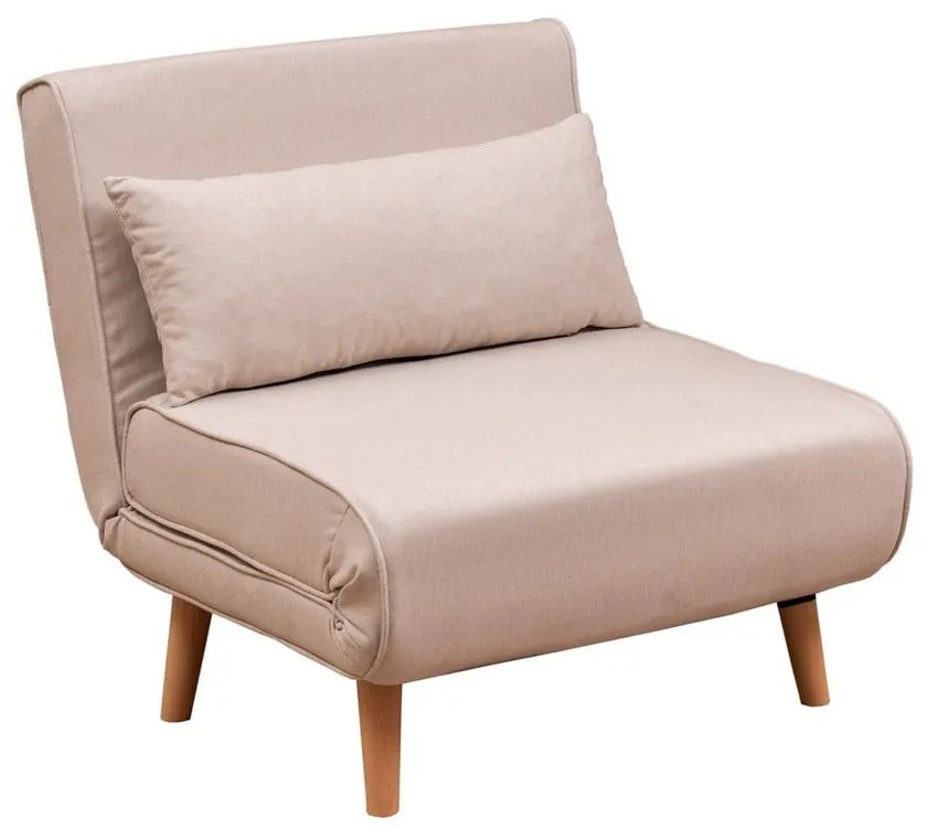 Krémové kreslo Folde – Artie