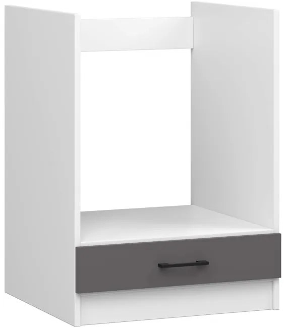 Spodná kuchynská skrinka na rúru OLIWIA S60KU biela / sivá