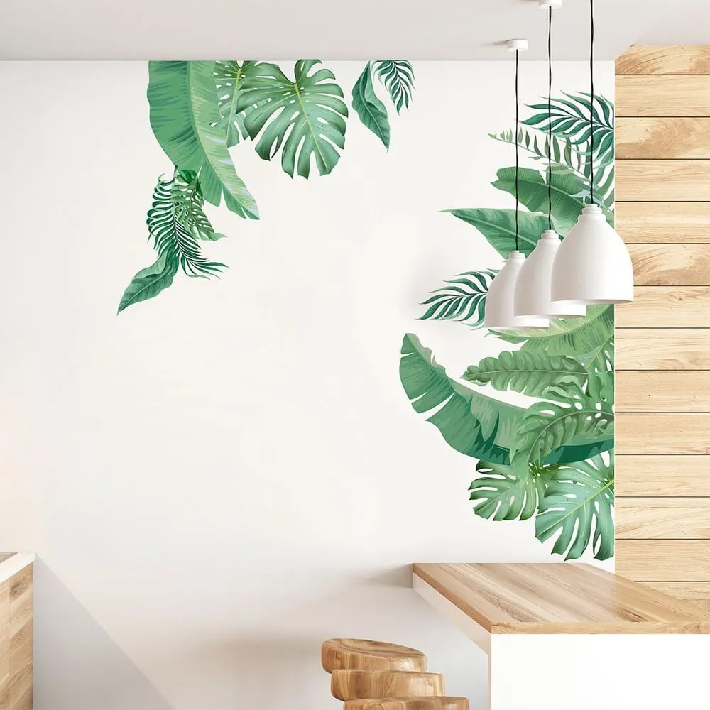Samolepka na stenu 60x90 cm Tropical Leaves - Ambiance