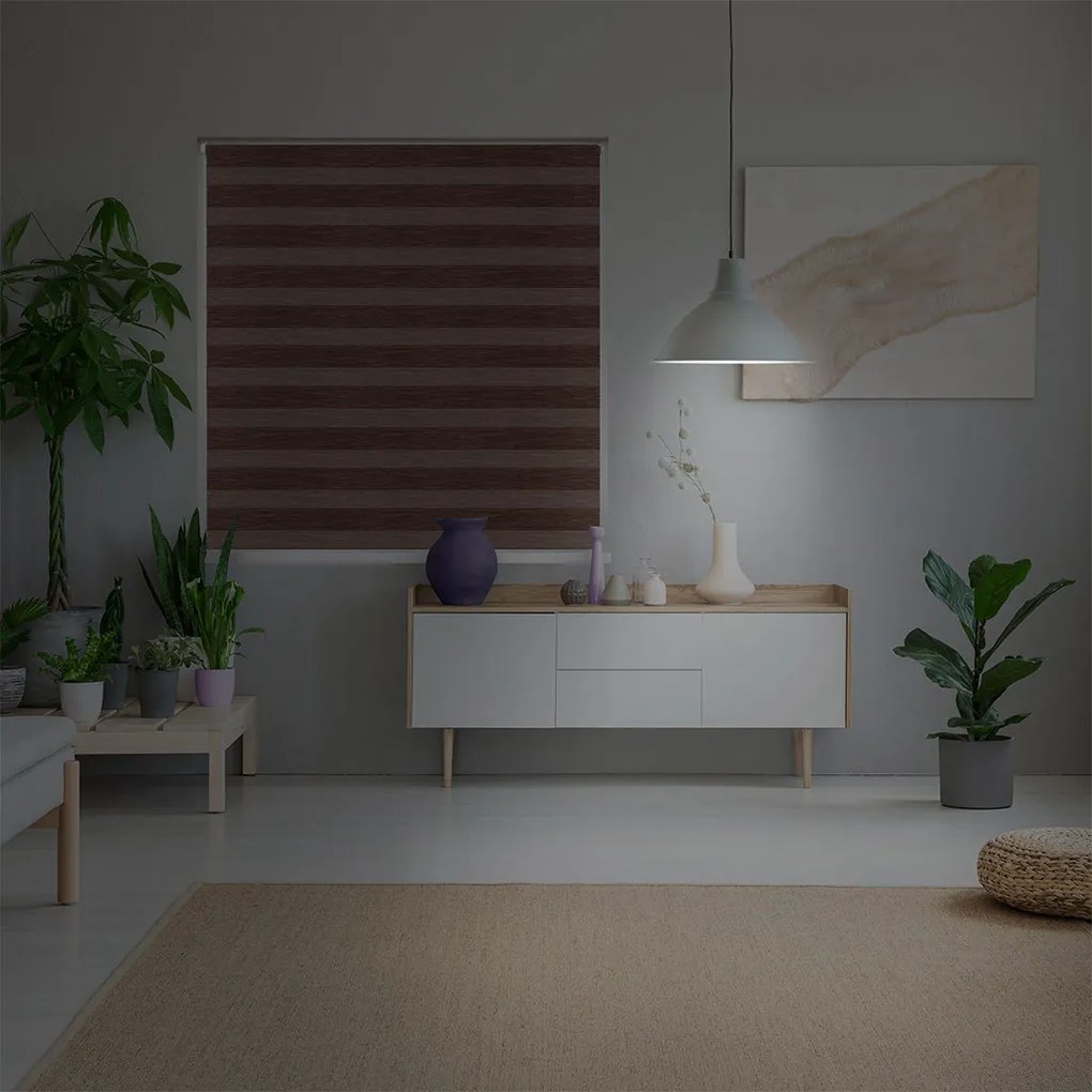 FOA Roleta Deň a noc, PREMIUM, Gaštan, AA 3260 , 43 x 220 cm