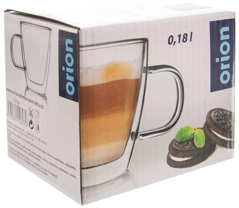 Orion Hrnček dvojstenné sklo 0,18 l, S