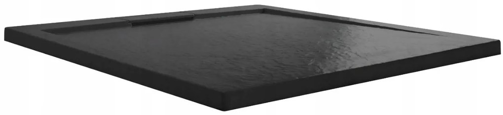 Rea Grand Black, obdĺžniková sprchová vanička 100x80x3,5 cm, REA-K4593