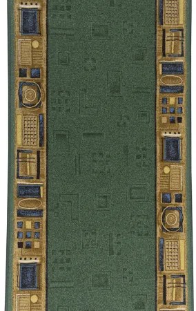 Koberce Breno Behúň JENA 22, šíře role 80 cm, zelená, viacfarebná