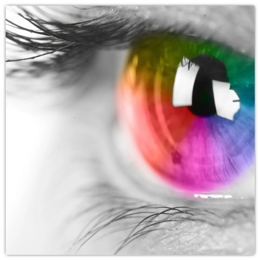 Moderný obraz: farebné oko