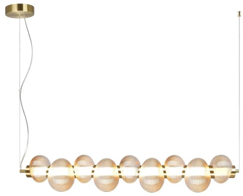 LED luster na lanku BOLLA LED/32W/230V zlatá/zadymená béžová