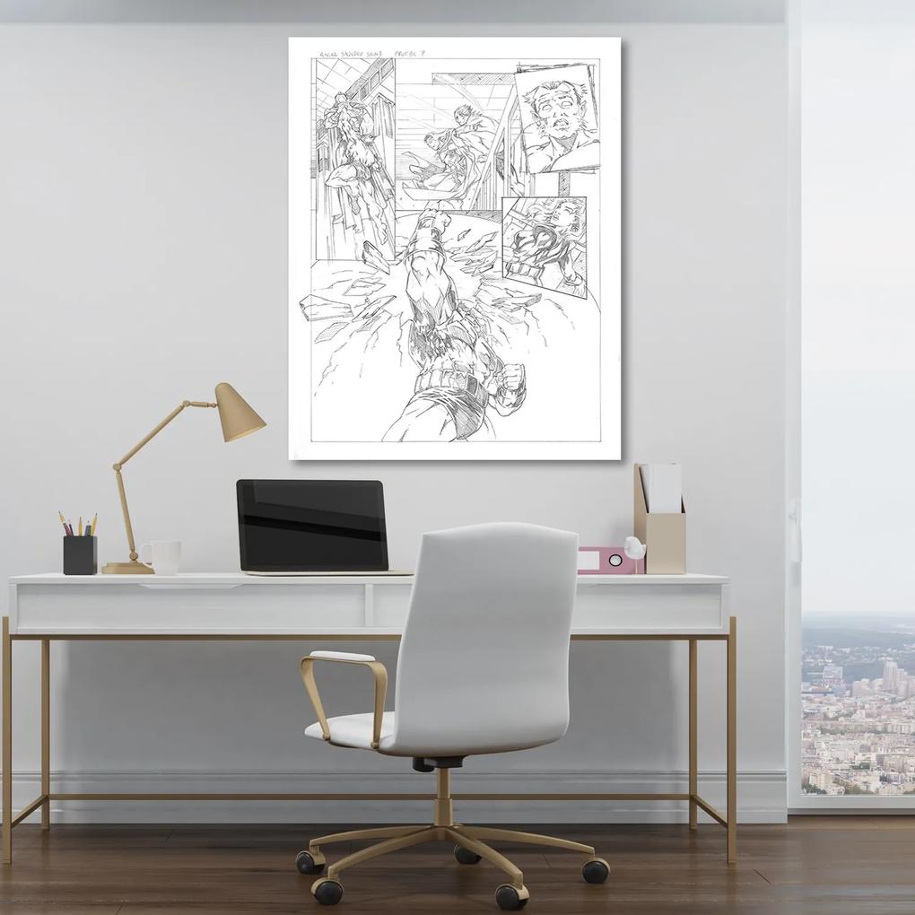 Gario Obraz na plátne Komiks Duel - Saqman Rozmery: 40 x 60 cm