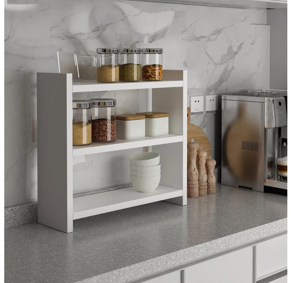 Kuchynská polica COSMIC 44x10 cm biela