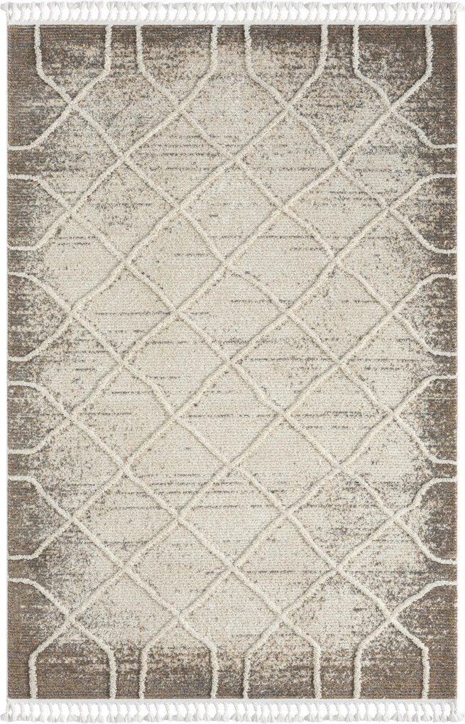 Kusový koberec Enya 1 hellbeige, 140x200, béžová, chodba / predsieň, My Flair