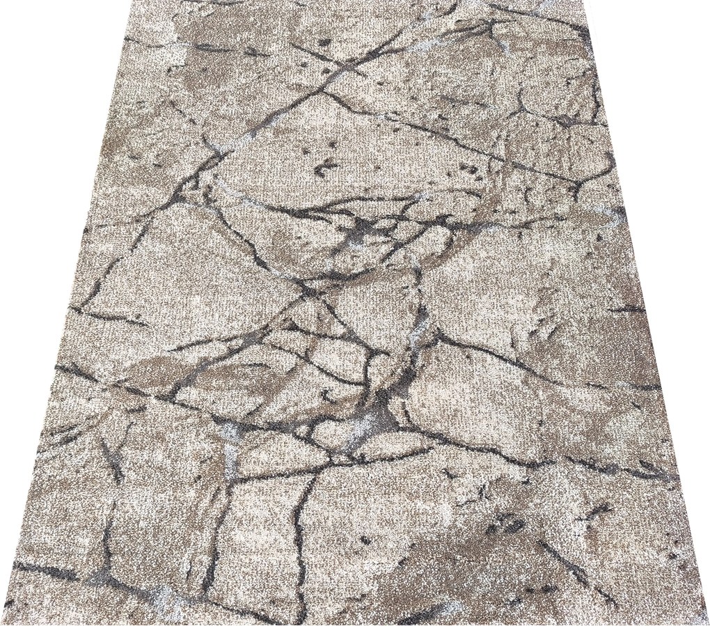 DY Béžový koberec s mramorovým vzorom Panamero 25 Rozmer: 240x330 cm