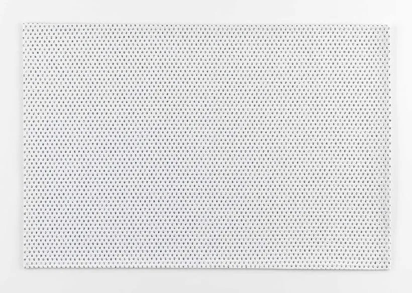 DomTextilu Moderné bielo strieborné prestieranie na stôl 30 x 45 cm  Biela