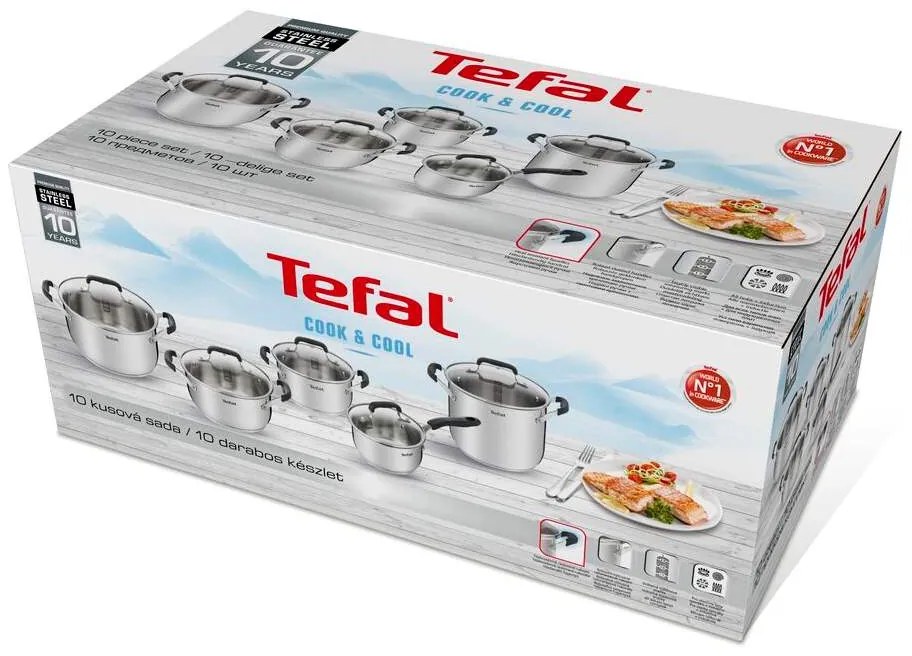 Sada riadu Tefal Cook&Cool E493SA74 10 ks (rozbalené)