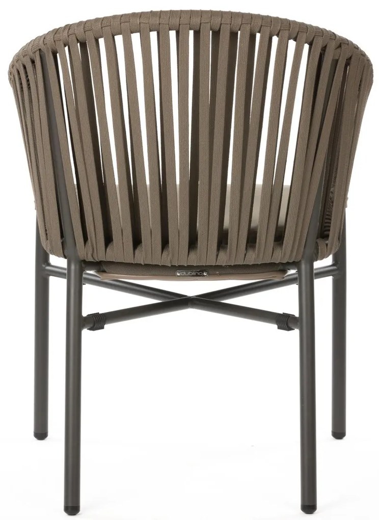 MOHITO záhradná stolička s podrúčkami grey