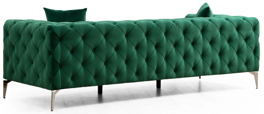 Pohovka trojsed Collo (zelená). Akcia -19%. Vlastná spoľahlivá doprava až k Vám domov. 1062605