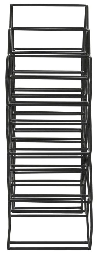 Čierny kovový regál na víno na 12 fliaš Salbris - Light &amp; Living