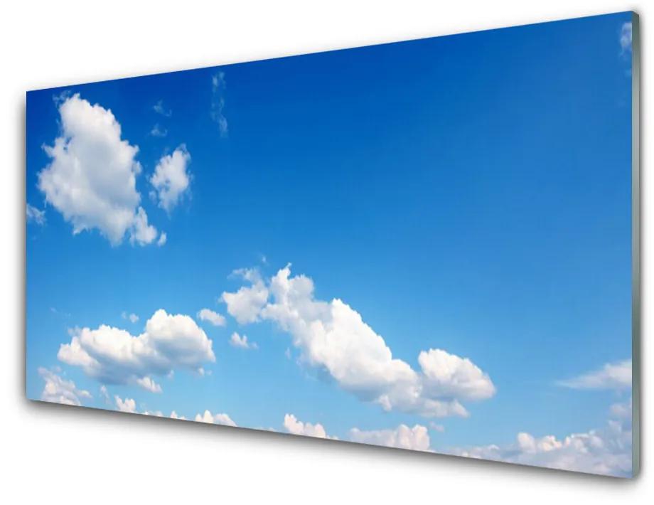 Sklenený obklad Do kuchyne Nebo mraky príroda 125x50 cm