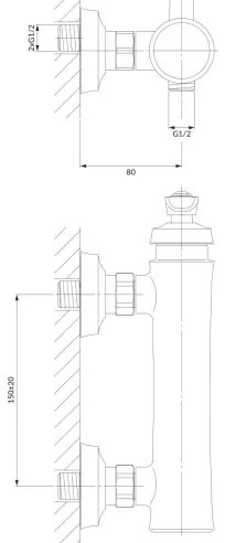 OMNIRES AM5240CR - Sprchová batéria ARMANCE lesklý chróm
