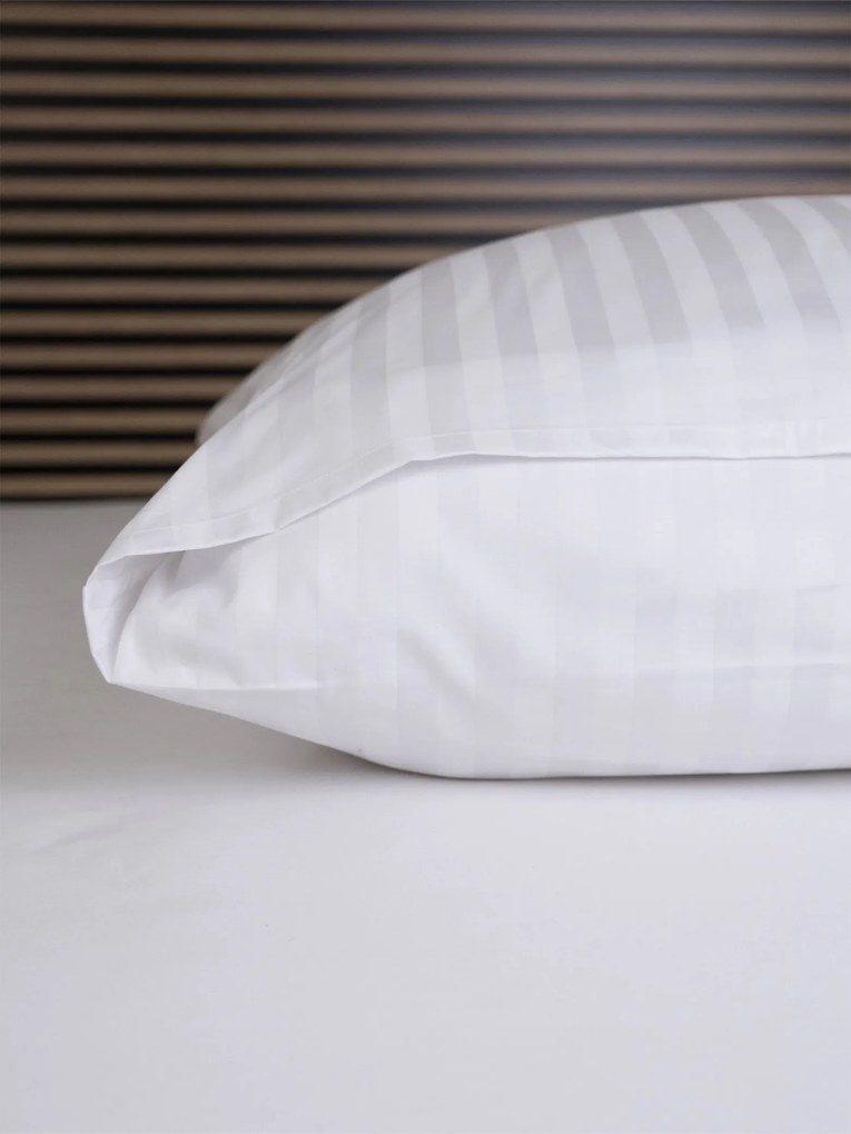Hotelová obliečka na vankúš 70 x 90 cm - prúžok 20 mm
