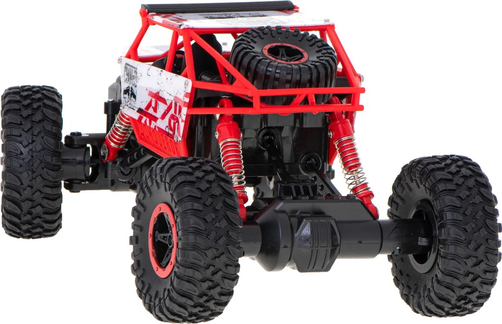 KIK RC Rock Crawler 1:18 diaľkovo ovládané auto 4x4 červené
