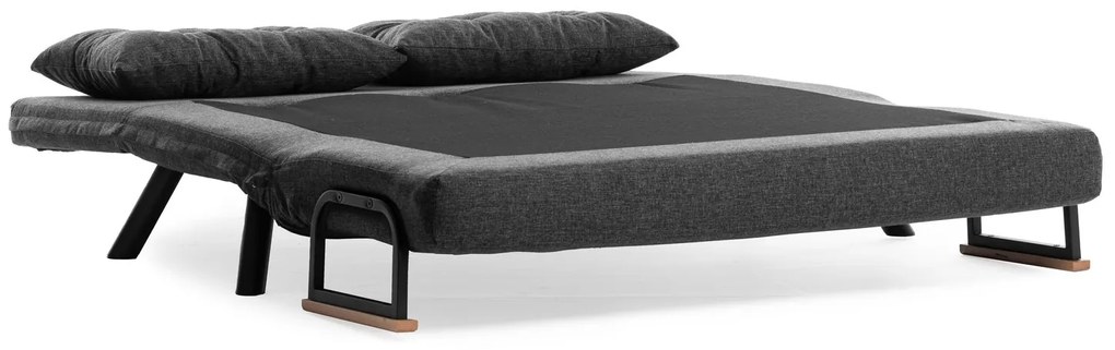 Pohovka futon Sandy (Tmavá sivá). Akcia -18%. Vlastná spoľahlivá doprava až k Vám domov. 1073580
