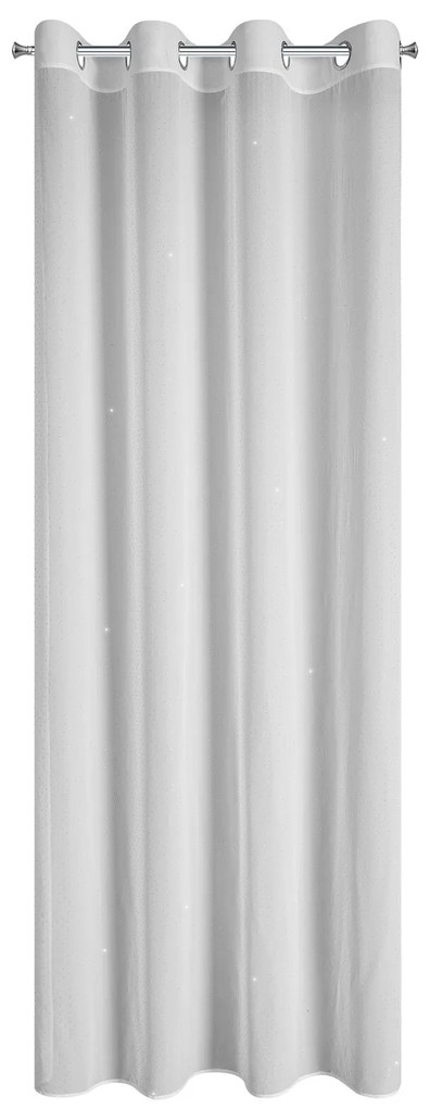 ZÁCLONA NA KRÚŽKOCH ARIADNA1 140X250 CM BIELA