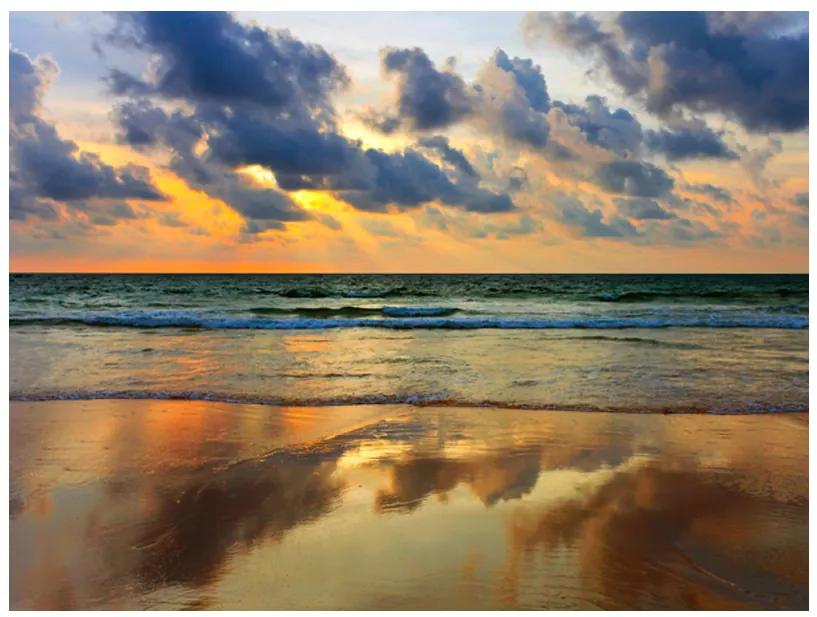 Artgeist Fototapeta - Colorful sunset over the sea Veľkosť: 400x309, Verzia: Premium