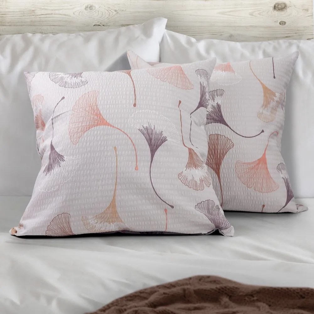 Polášek Krepový povlak na vankúš - Lístky | 40 x 40 cm