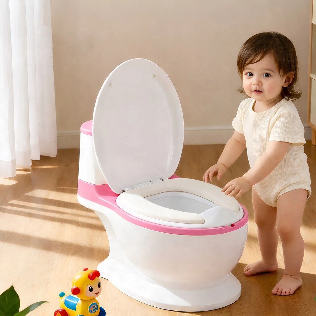 TRENDIE Detský interaktívny nočník ružový