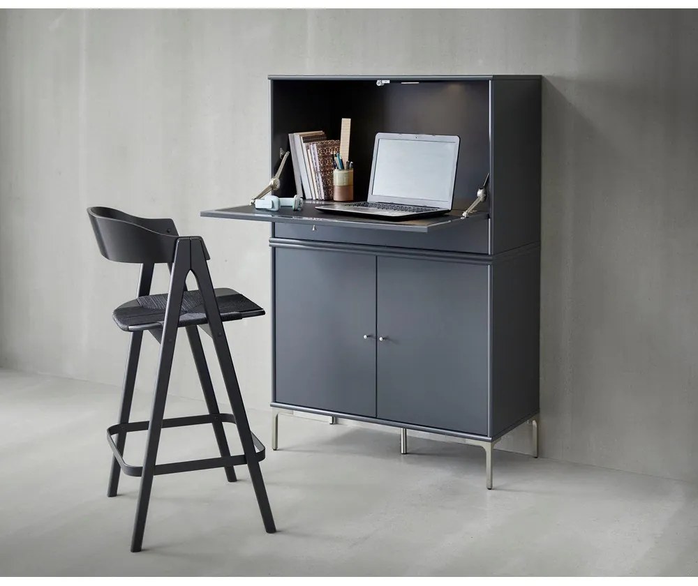 Tmavosivá vinotéka 89x76 cm Mistral 004 - Hammel Furniture