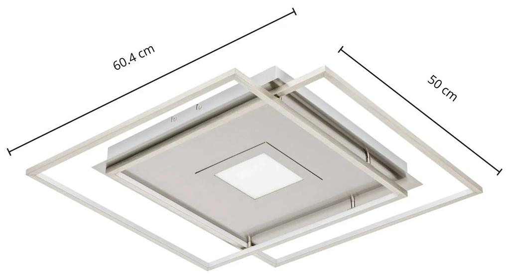 Lucande Jirya stropné LED svietidlo, CCT, striebro
