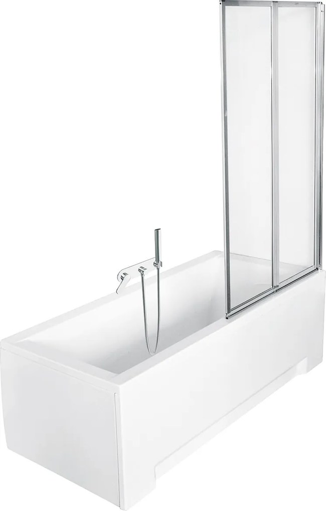 Besco Vaňová zástena AMBITION PREMIUM 2 80140 (80,5x140 cm | Transparent)
