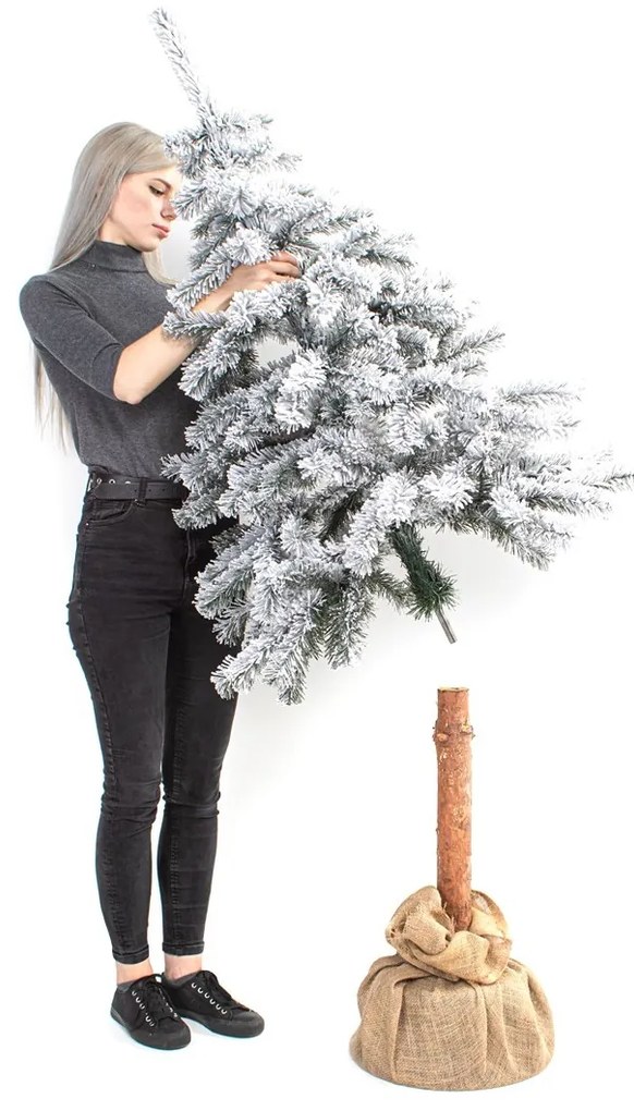 Vianočný stromček na kmeni CECILIA biely