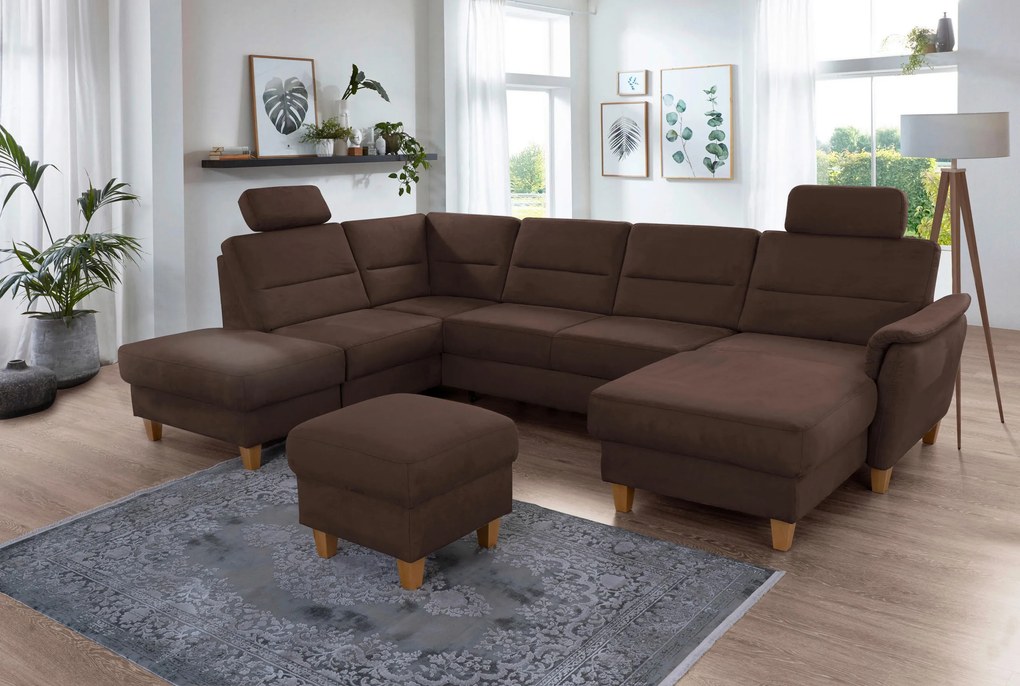 XXXLutz SEDACIA SÚPRAVA, textil, tmavohnedá Sit & More - Sedačky - 00014401972M