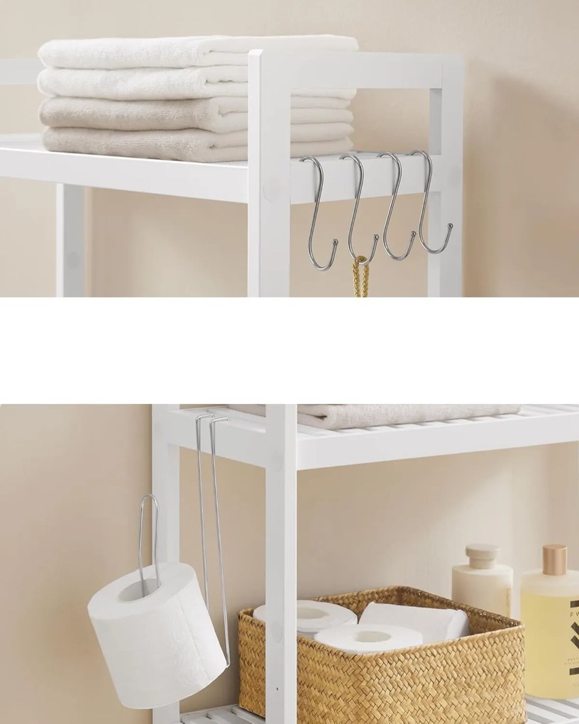 Kúpeľňový regál Patrona bambusový