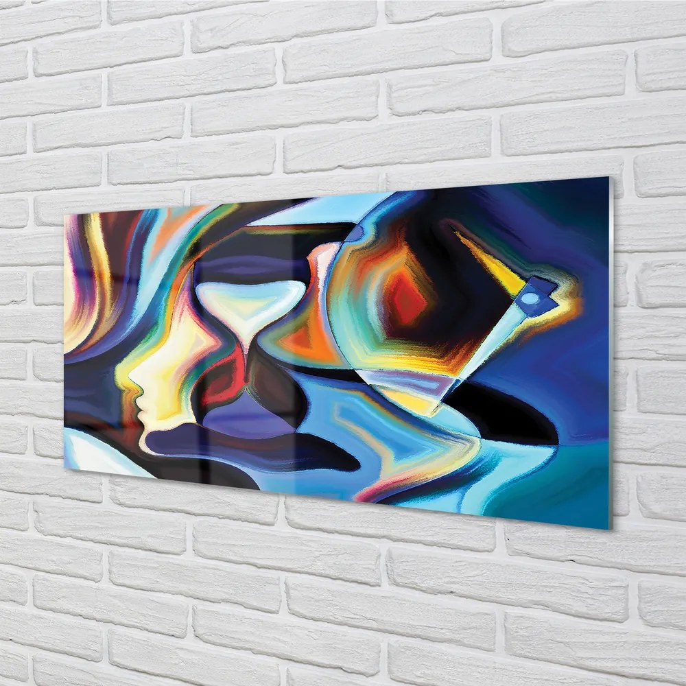 Nástenný panel  farby obrazu 125x50 cm