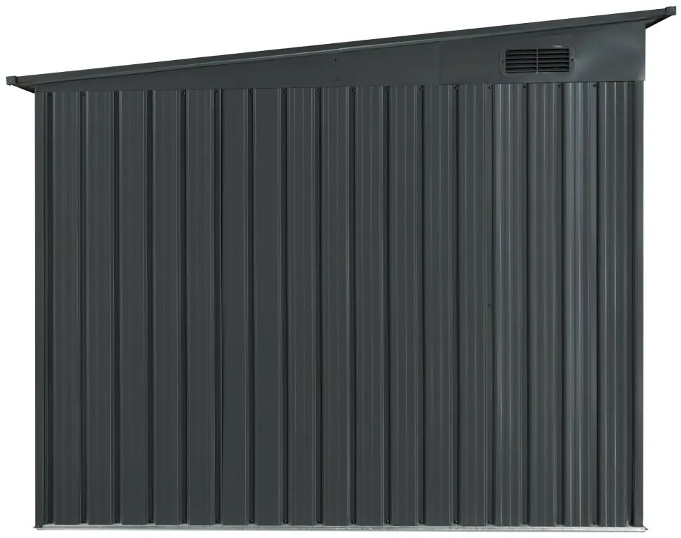Prístrešok pre 4 bicykle BestBerg CS-4A / 4,2 m² / 204 x 206 x 163 cm / sivá