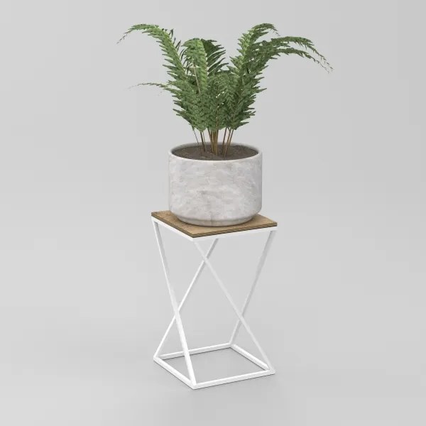 Stojan na kvety 40x24 cm biela