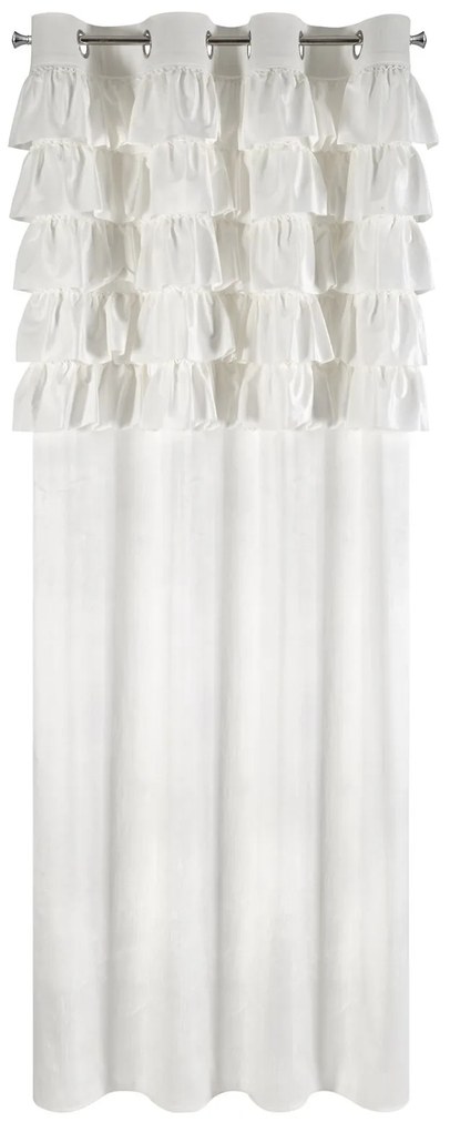 ZATEMŇOVACÍ ZÁVES NA KRÚŽKOCH AURA 140X250 CM BIELA