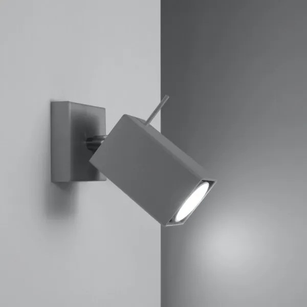 Sollux SL.0455 - Nástenné bodové svietidlo MERIDA 1xGU10/40W/230V šedá