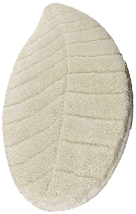 Krémová kúpeľňová predložka 60x100 cm Jungle Leaf – Foutastic