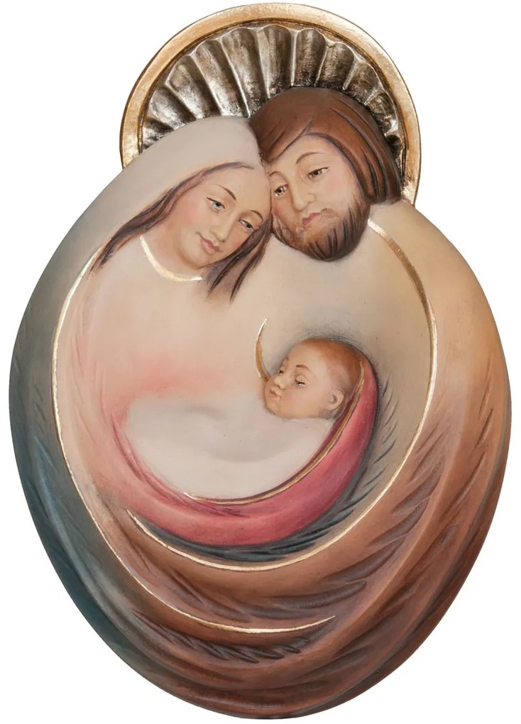 Svätá Rodina drevený portrét