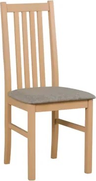 Jedálenská stolička Ontika, dub sonoma/šedo-béžová látka%