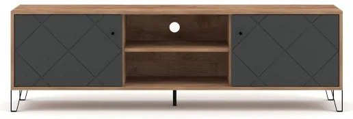 Televízny stolík SULA dub craft/čierna