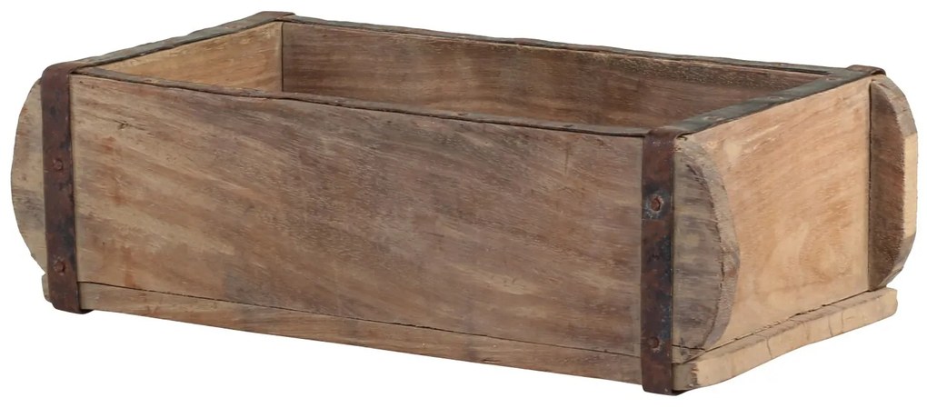 Drevená prírodná retro debnička Brick old - 30*15*10 cm