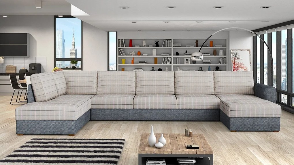Rohová sedačka Astana Large Premium, Dostupné poťahy: Abriamo 04, Strana: Ľavá - U