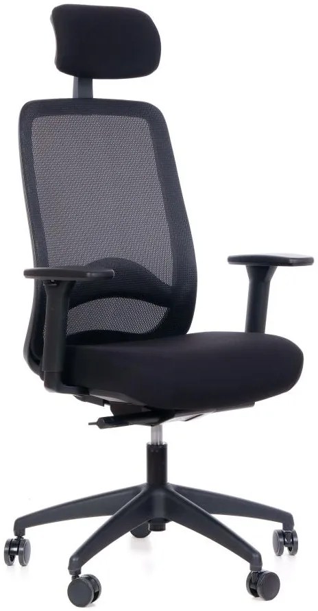 SEGO Kancelárska stolička BARRA čalúnenie BASIC čierna