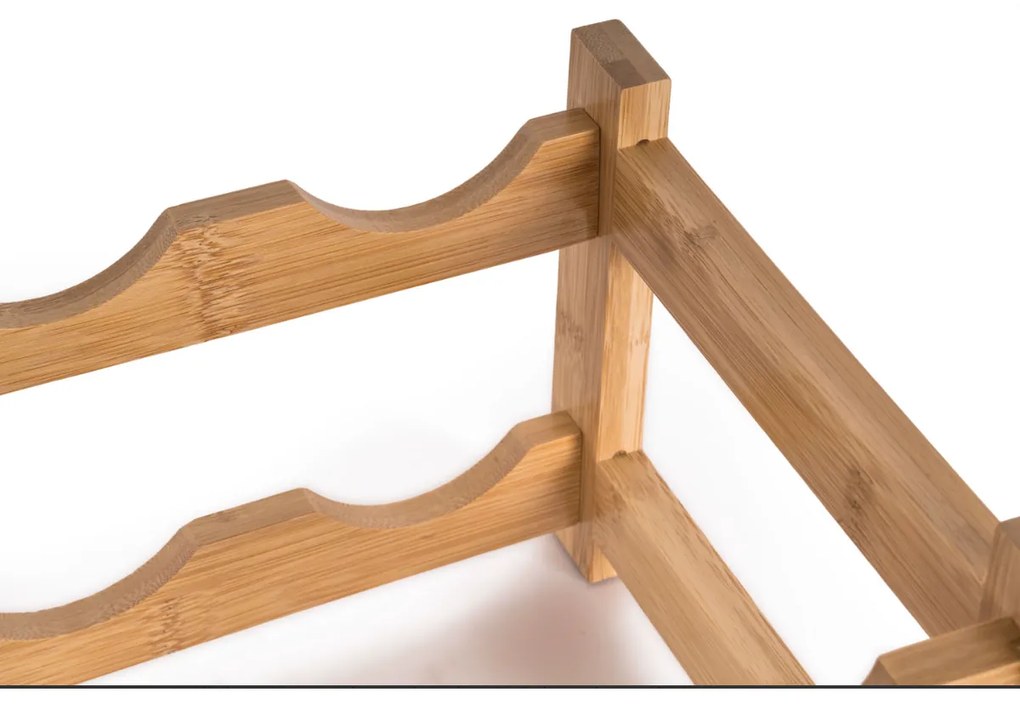 G21 Bambusový stojan na víno, 16 fliaš, M