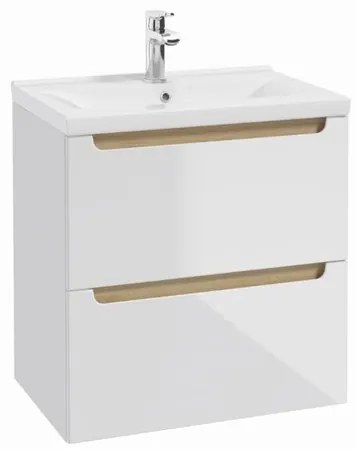 Kúpeľňová skrinka s umývadlom Naturel Stilla 60x60x45 cm biela STILLAD06056U3, 1 ks