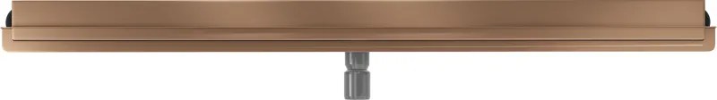 Mexen Flat Wall, sprchový žľab na stenu 2v1, 120 cm, medená matná, 1C30120